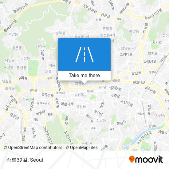 종로39길 map