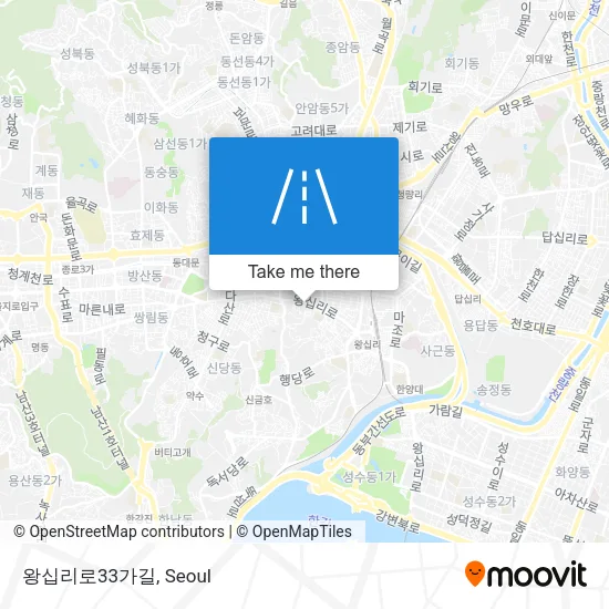 왕십리로33가길 map