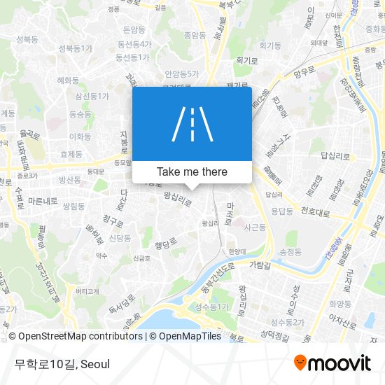 무학로10길 map