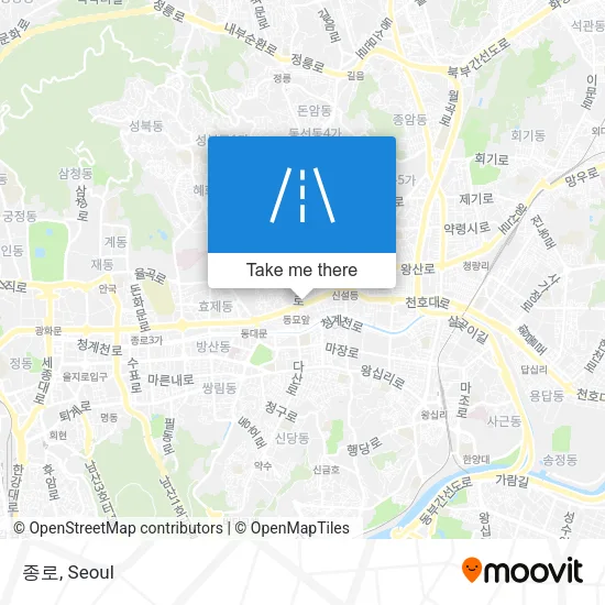 종로 map