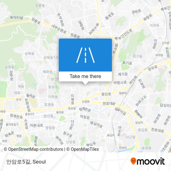 안암로5길 map