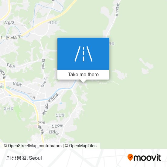 의상봉길 map