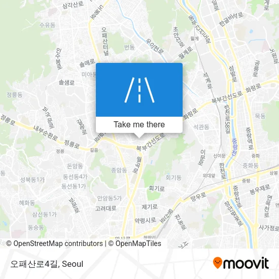 오패산로4길 map