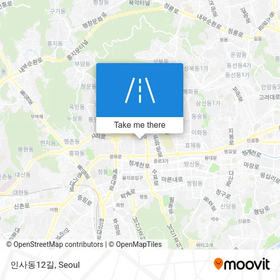 인사동12길 map