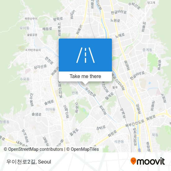 우이천로2길 map