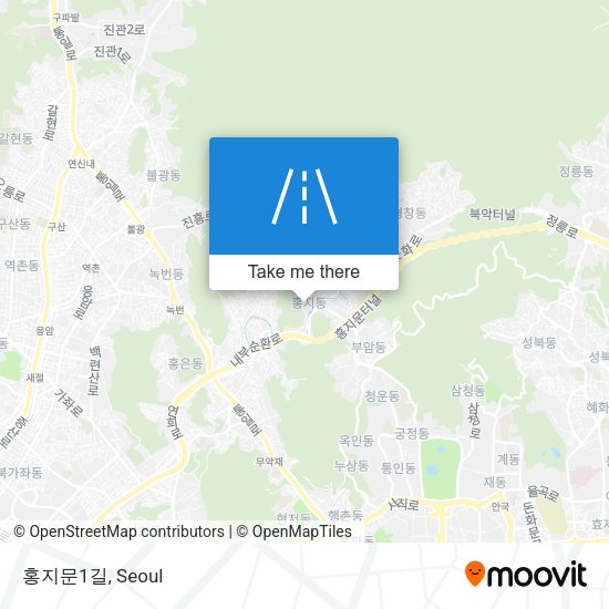 홍지문1길 map