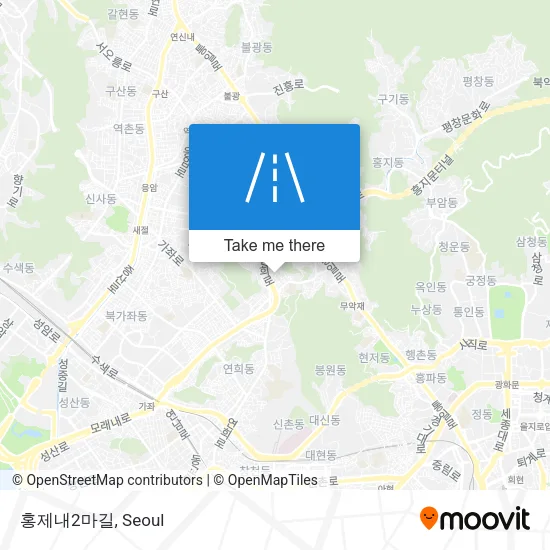 홍제내2마길 map