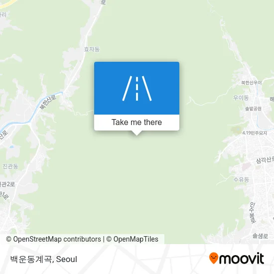 백운동계곡 map