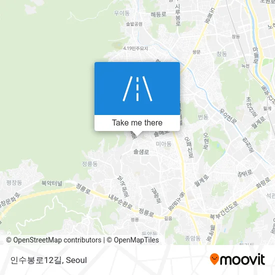 인수봉로12길 map