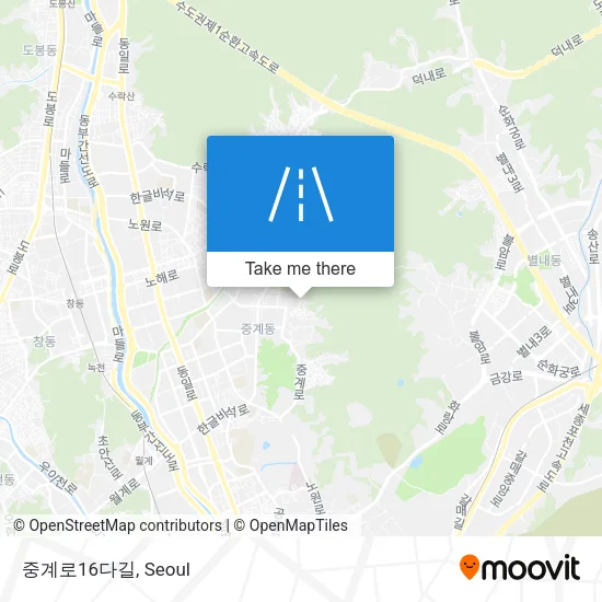 중계로16다길 map