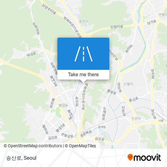 송산로 map