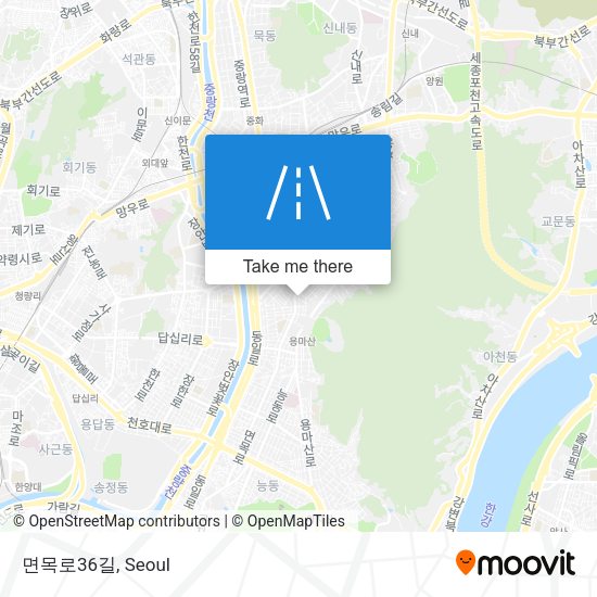 면목로36길 map