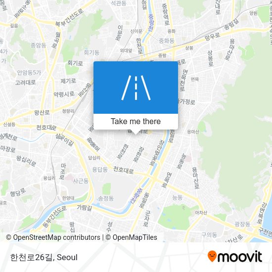 한천로26길 map