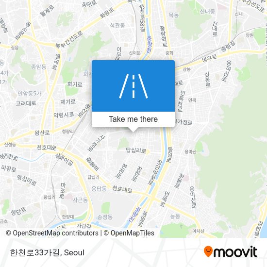 한천로33가길 map