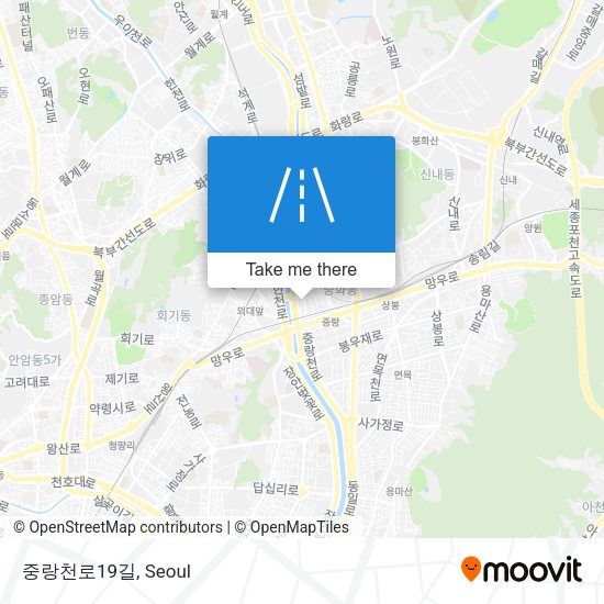 중랑천로19길 map