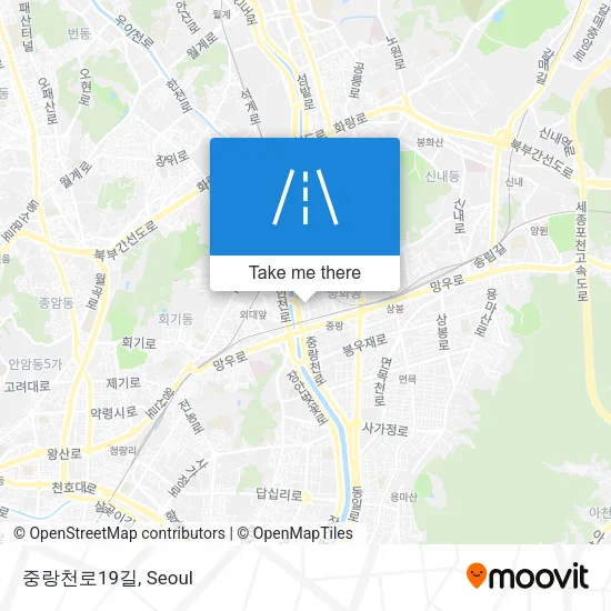 중랑천로19길 map
