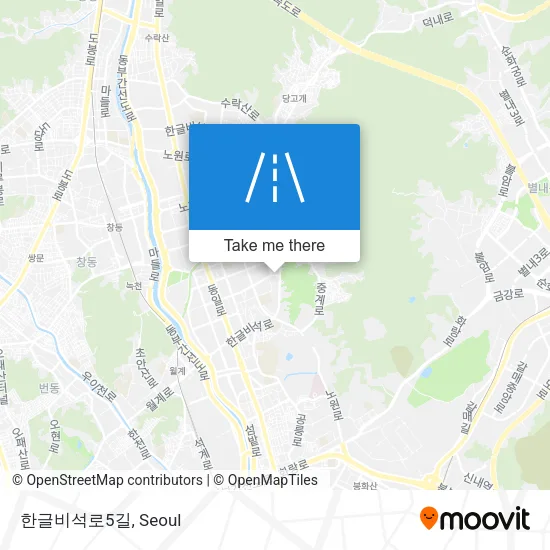 한글비석로5길 map