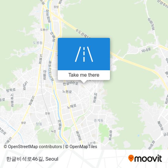 한글비석로46길 map