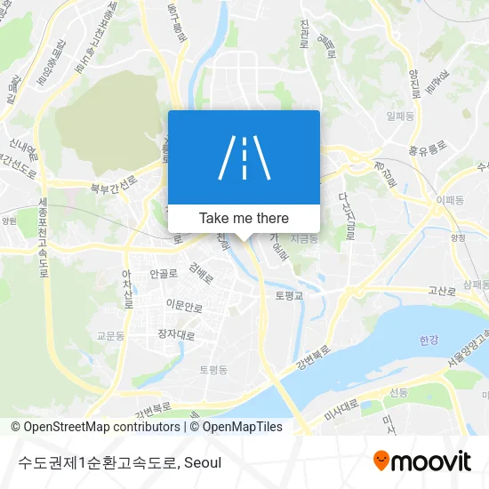 수도권제1순환고속도로 map