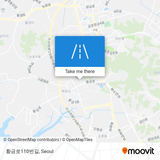 황금로110번길 map