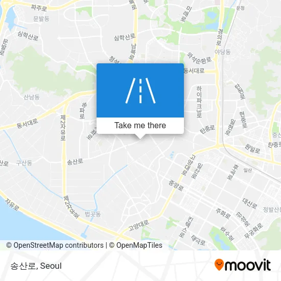 송산로 map
