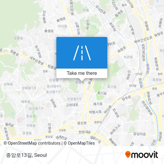 종암로13길 map