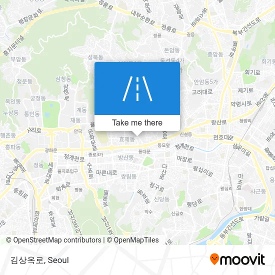 김상옥로 map