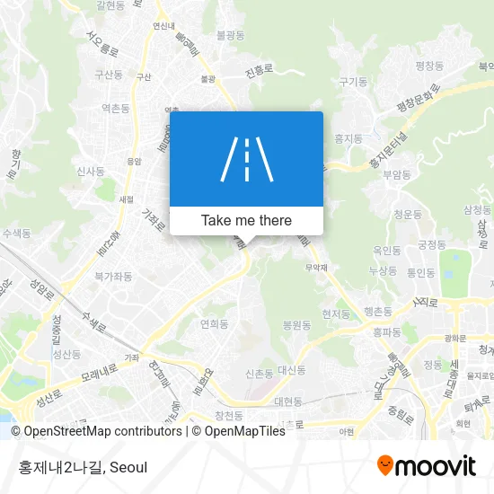 홍제내2나길 map