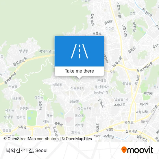 북악산로1길 map