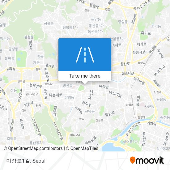 마장로1길 map