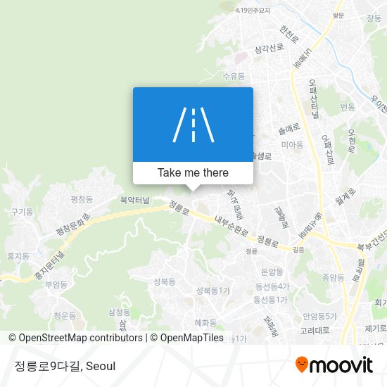 정릉로9다길 map
