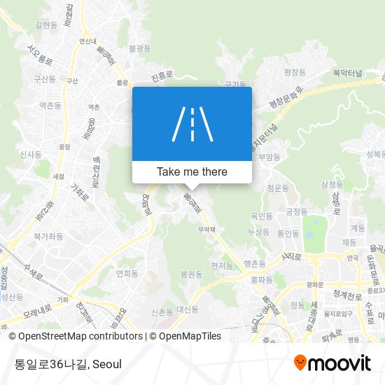 통일로36나길 map