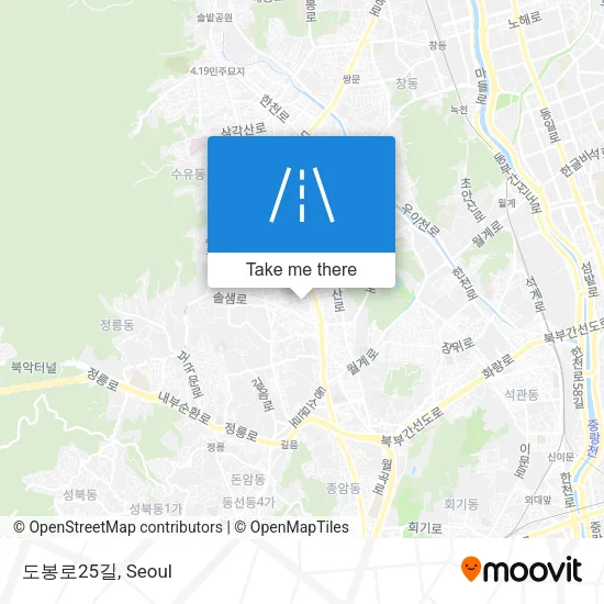 도봉로25길 map