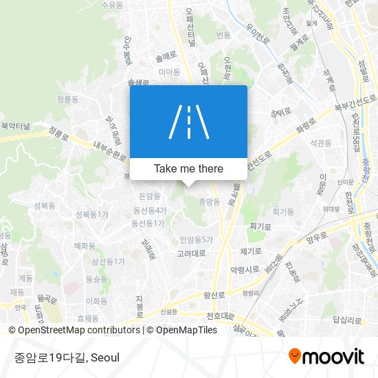 종암로19다길 map