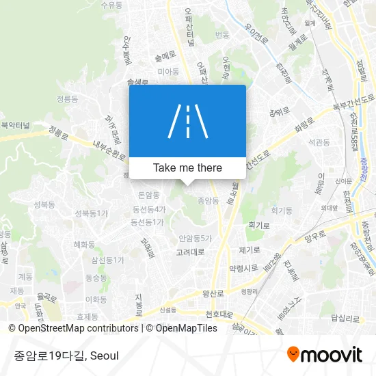 종암로19다길 map
