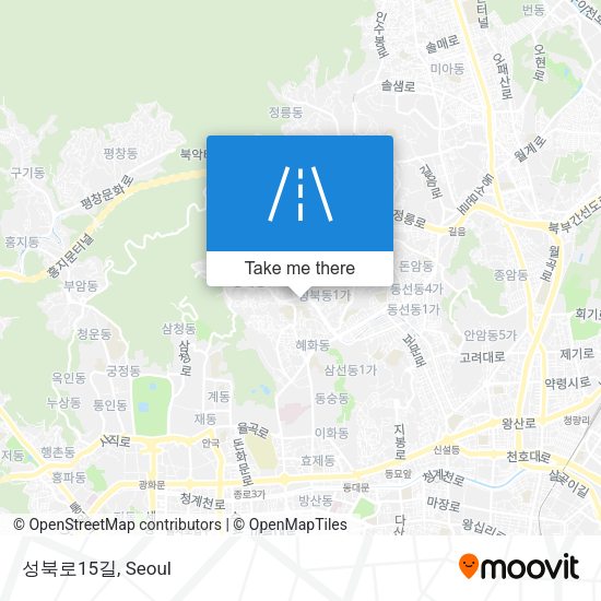 성북로15길 map