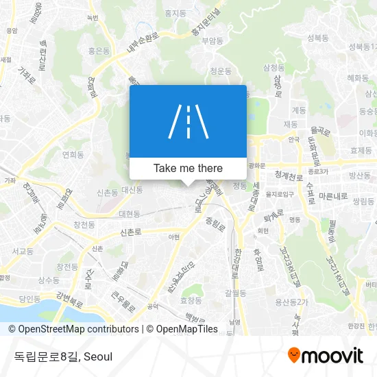 독립문로8길 map