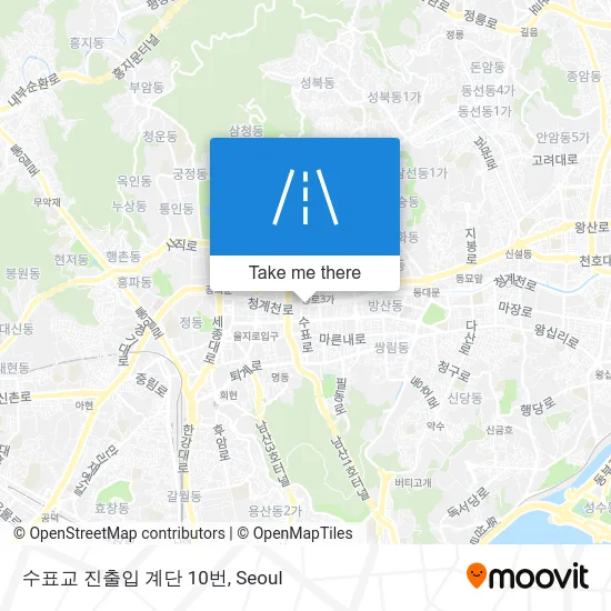 수표교 진출입 계단 10번 map
