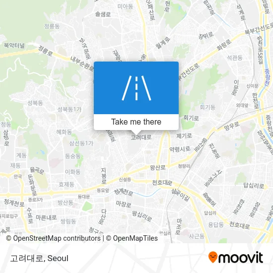고려대로 map