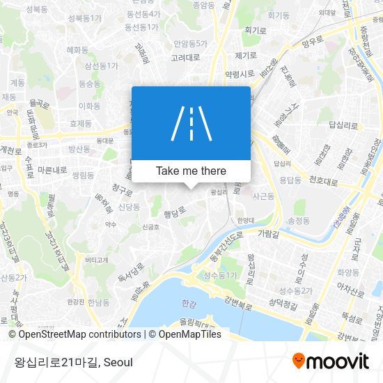 왕십리로21마길 map