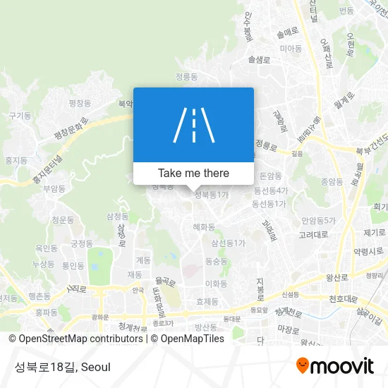성북로18길 map