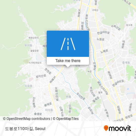 도봉로110마길 map