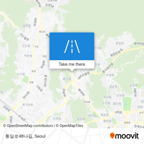 통일로48나길 map