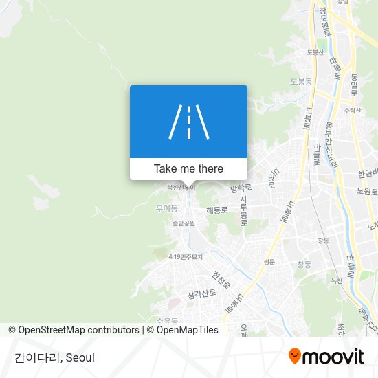 간이다리 map