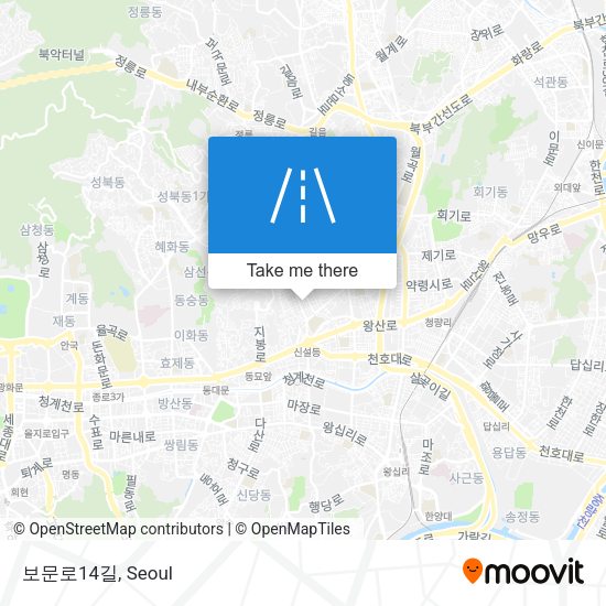 보문로14길 map