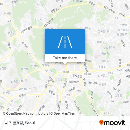 사직로8길 map