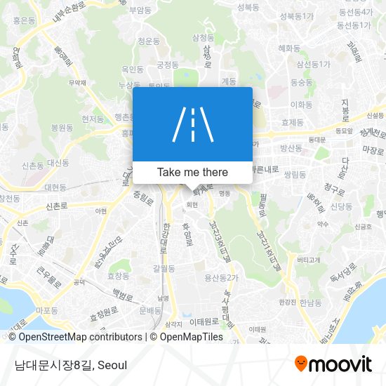 남대문시장8길 map