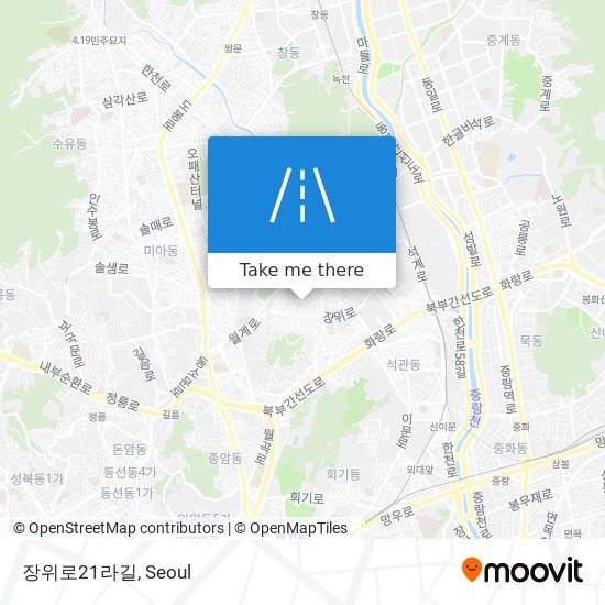 장위로21라길 map