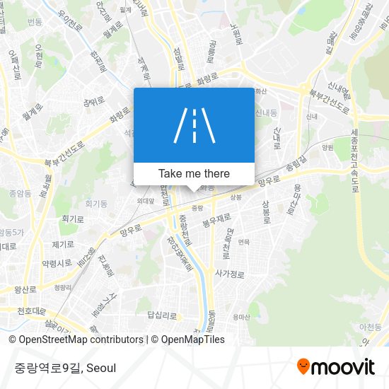중랑역로9길 map
