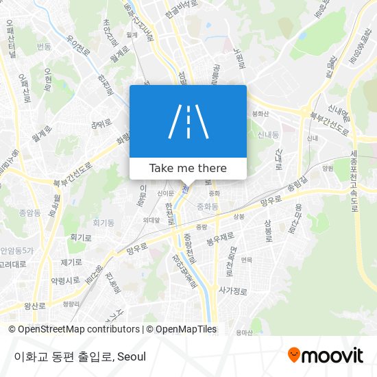 이화교 동편 출입로 map